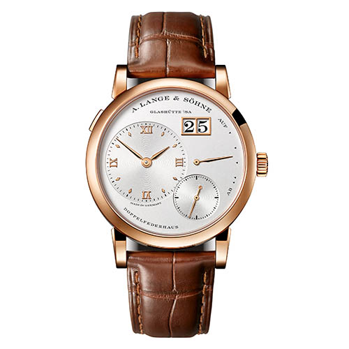 A. Lange & Söhne Lange 1 玫瑰金大日期窗腕錶,價格電洽。